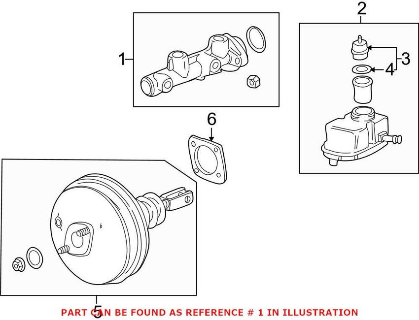 BMW Brake Master Cylinder 34316764190